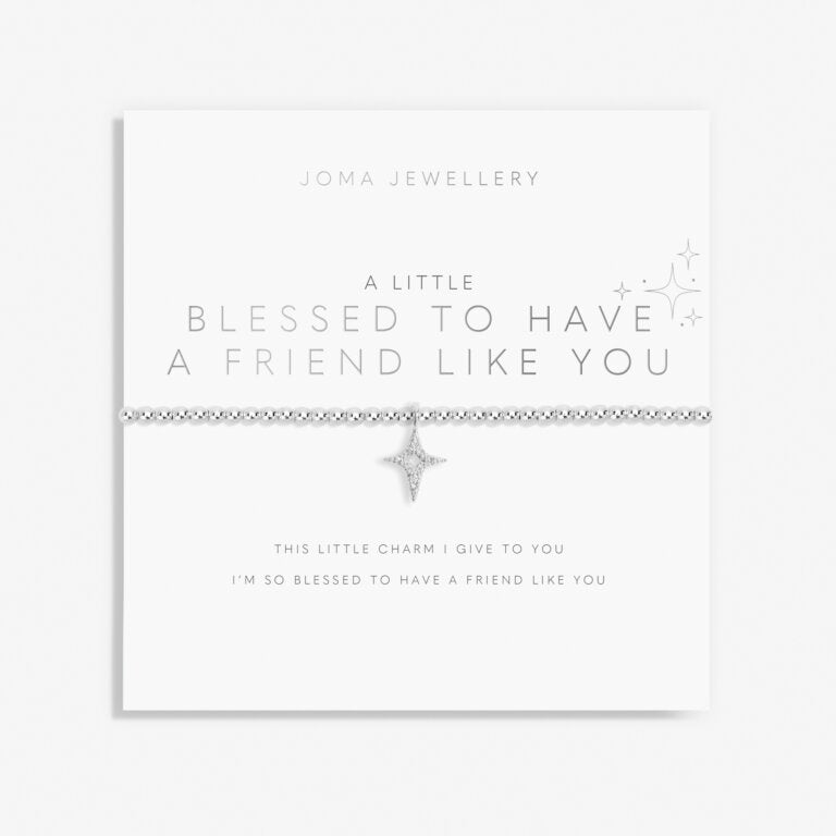 Joma Jewellery 'Blessed To Have A Friend Like You' A Little Bracelet - Blue Water Clothing
