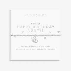 Joma JewelleryJoma Jewellery 'Happy Birthday Auntie' A Little BraceletAccessories - Blue Water Clothing
