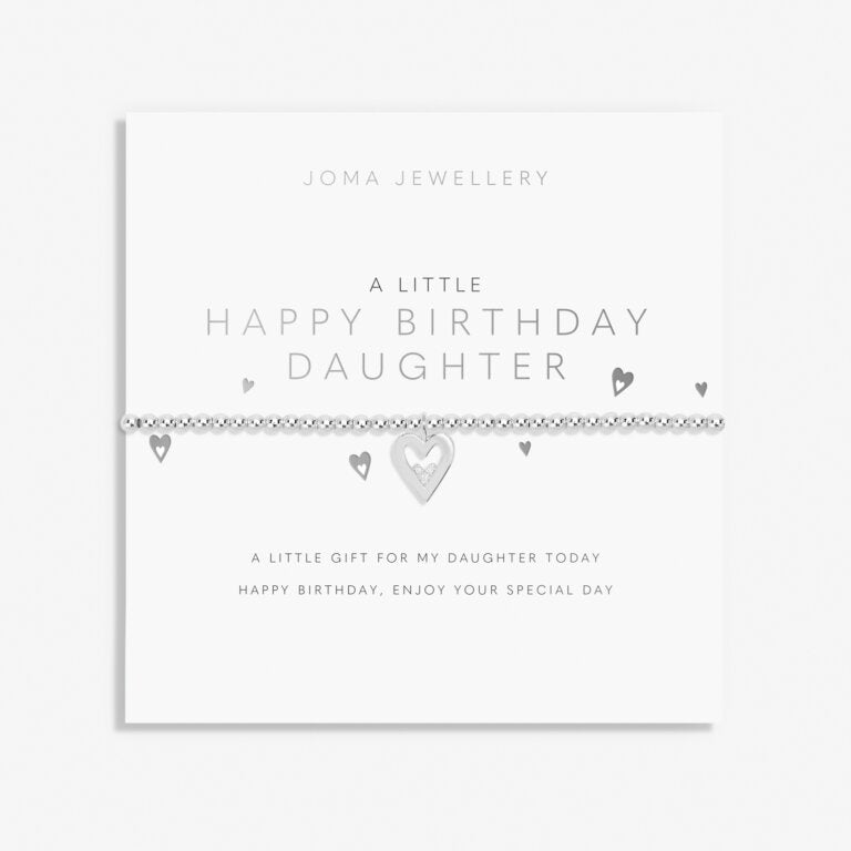 Joma Jewellery 'Happy Birthday Daughter' A Little Bracelet - Blue Water Clothing