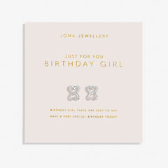 Joma Jewellery 'Just For You Birthday Girl' Forever Yours Earrings - Blue Water Clothing