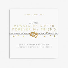 Joma JewelleryJoma JewelleryA Little 'Always My Sister, Forever My Friend' BraceletAccessories - Blue Water Clothing
