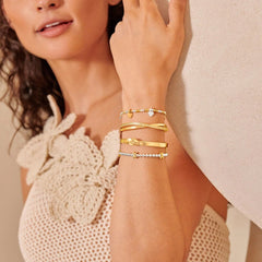 Joma JewelleryJoma Jewellery Bracelet Bar Crossover BangleJewellery - Blue Water Clothing
