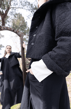 Large Collar Woven Jacket - Blue Water Clothing