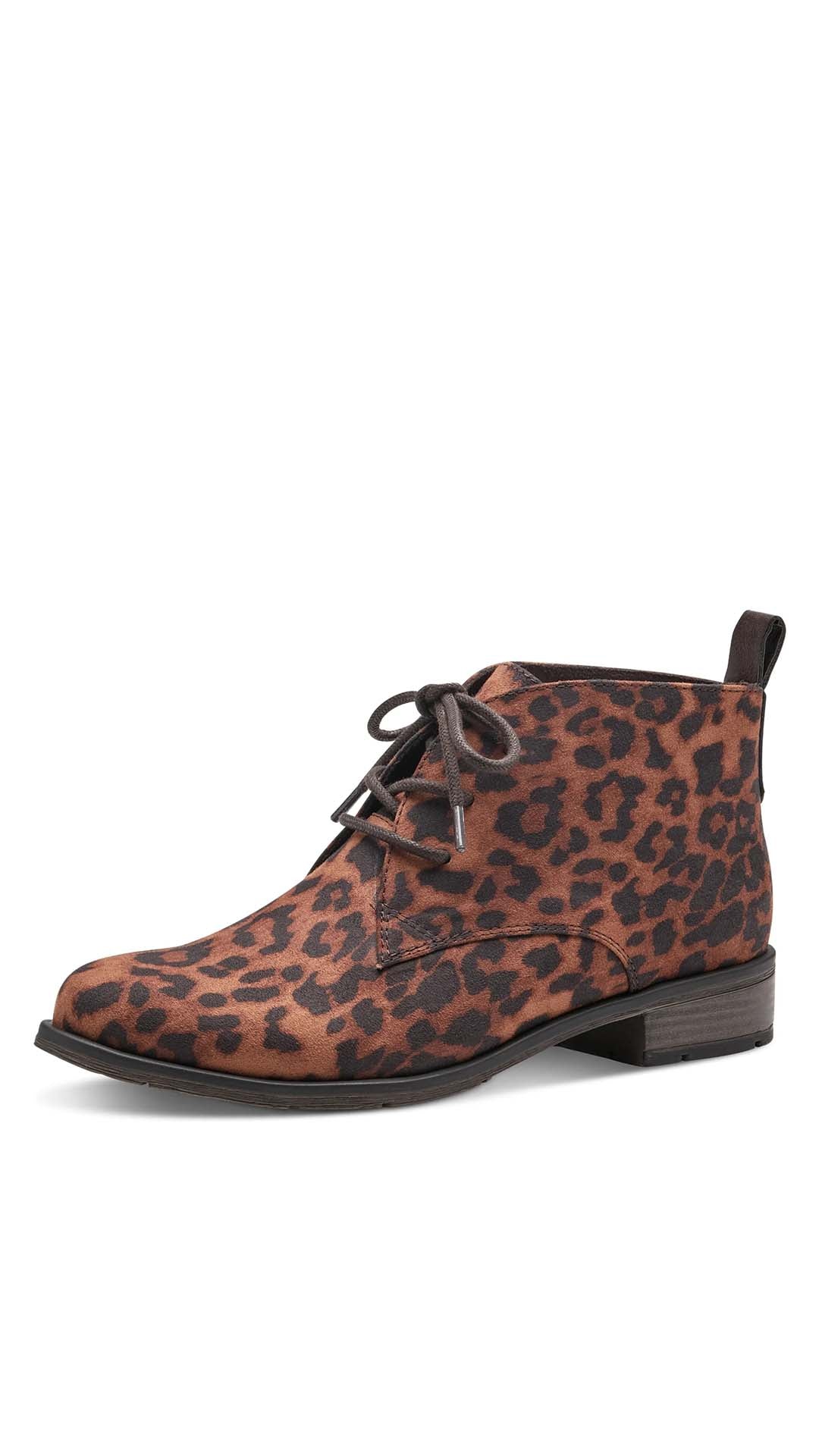 Leo Leopard Print Ankle Boots