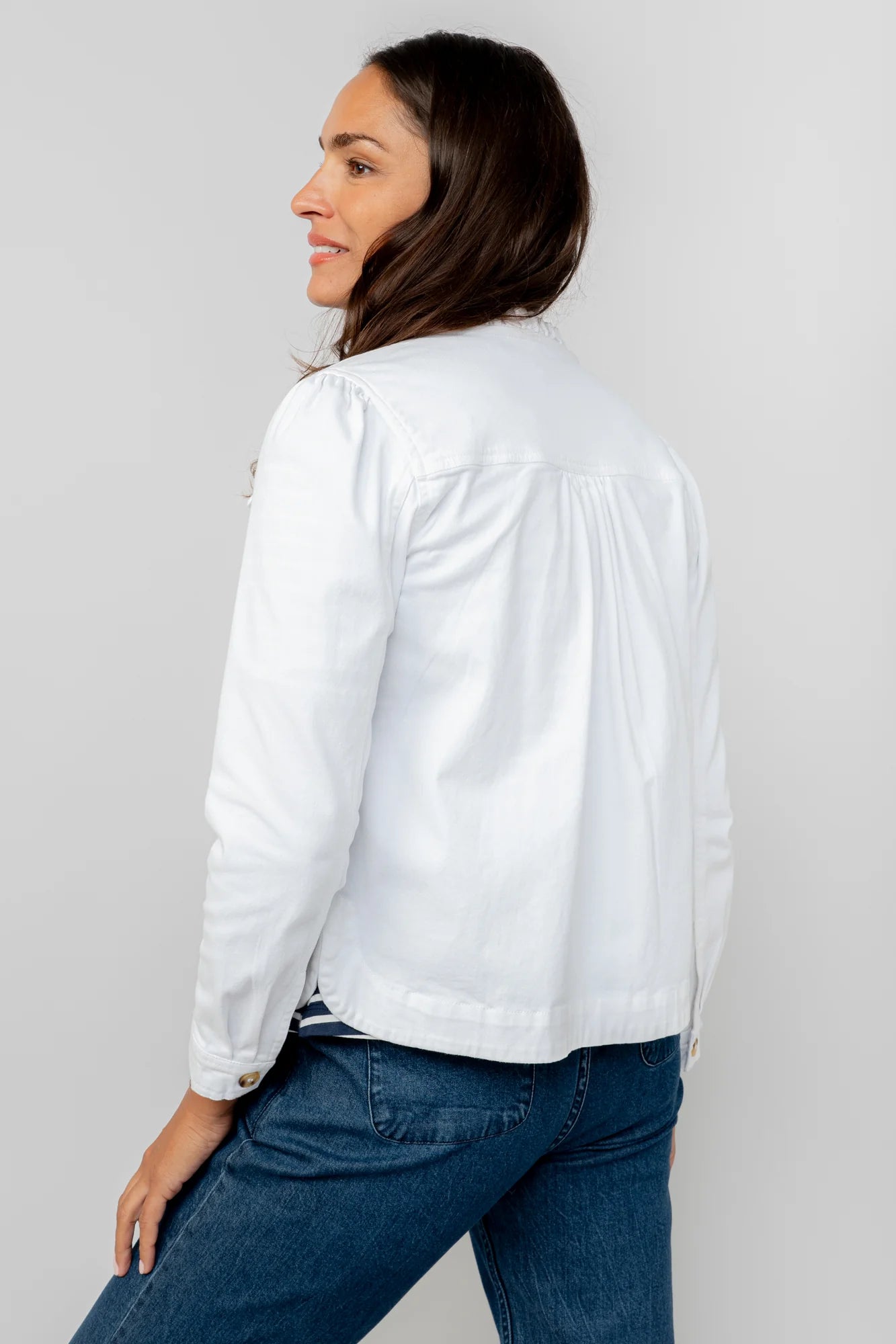 Lily & MeLily & Me Seren Jacket TwillClothingNavy - Blue Water Clothing