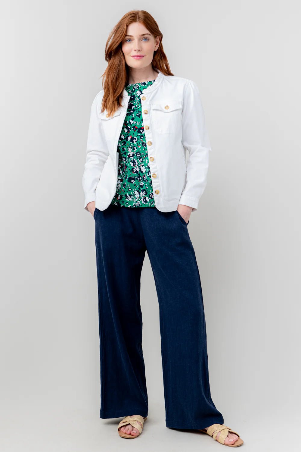 Lily & MeLily & Me Seren Jacket TwillClothingNavy - Blue Water Clothing