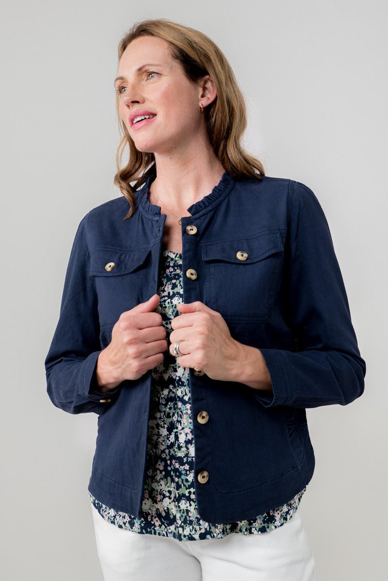 Lily & Me Seren Jacket Twill - Blue Water Clothing