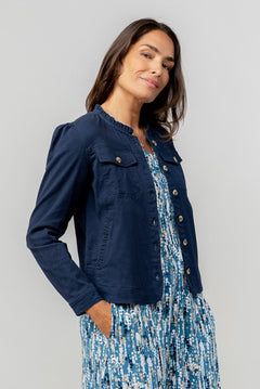 Lily & MeLily & Me Seren Jacket TwillClothingNavy - Blue Water Clothing