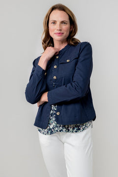 Lily & MeLily & Me Seren Jacket TwillClothingNavy - Blue Water Clothing
