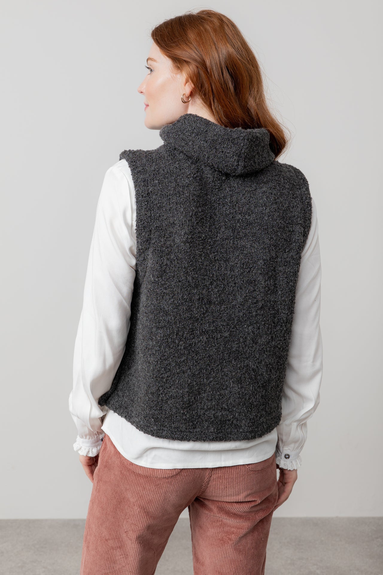 Lily & MeLily And Me Bramble Tank Plain CharcoalTopsCharcoal - Blue Water Clothing