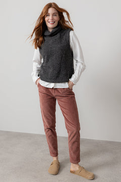 Lily & MeLily And Me Bramble Tank Plain CharcoalTopsCharcoal - Blue Water Clothing