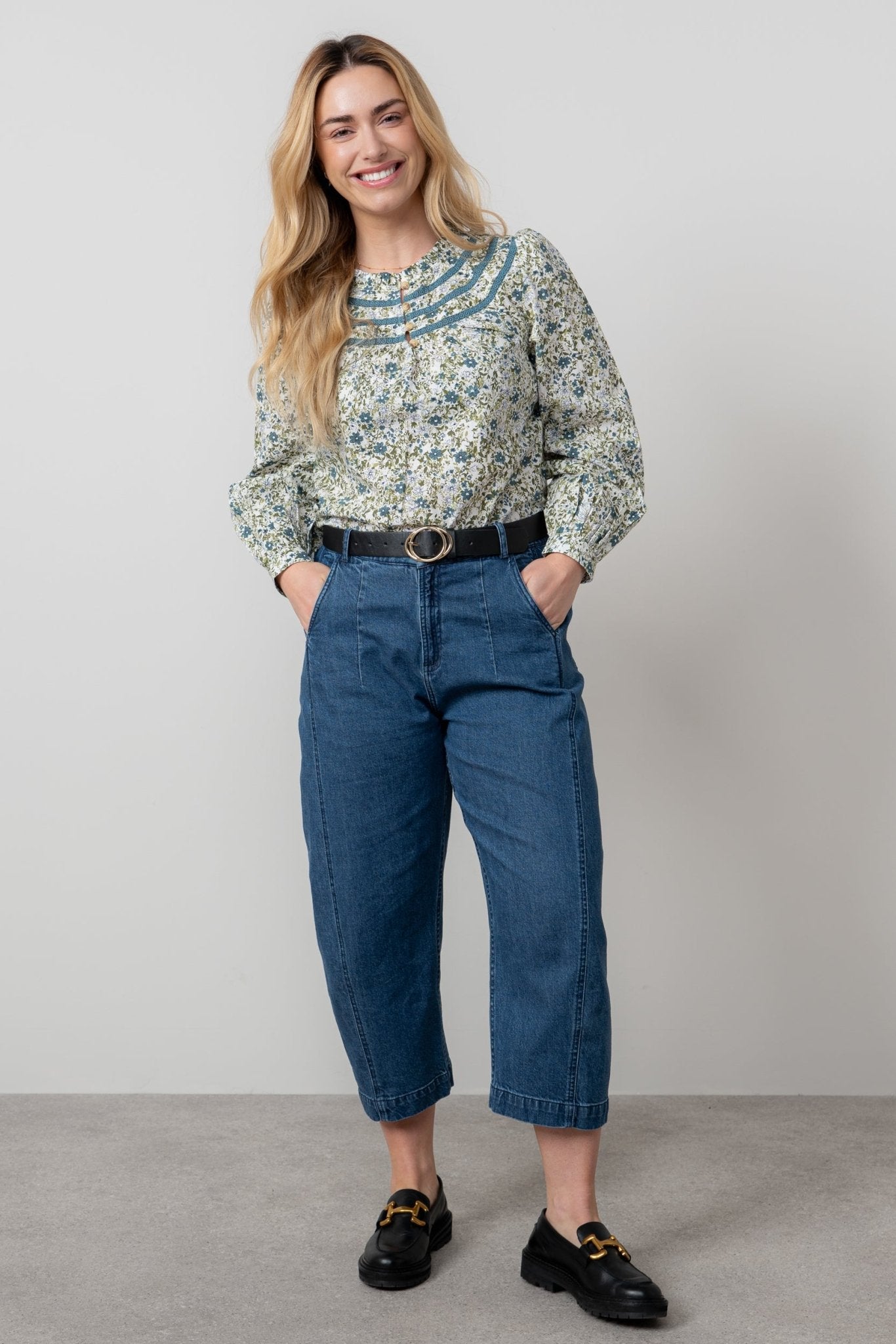Lily & MeLily And Me Charlie Trousers PlainBottomsBlue - Blue Water Clothing