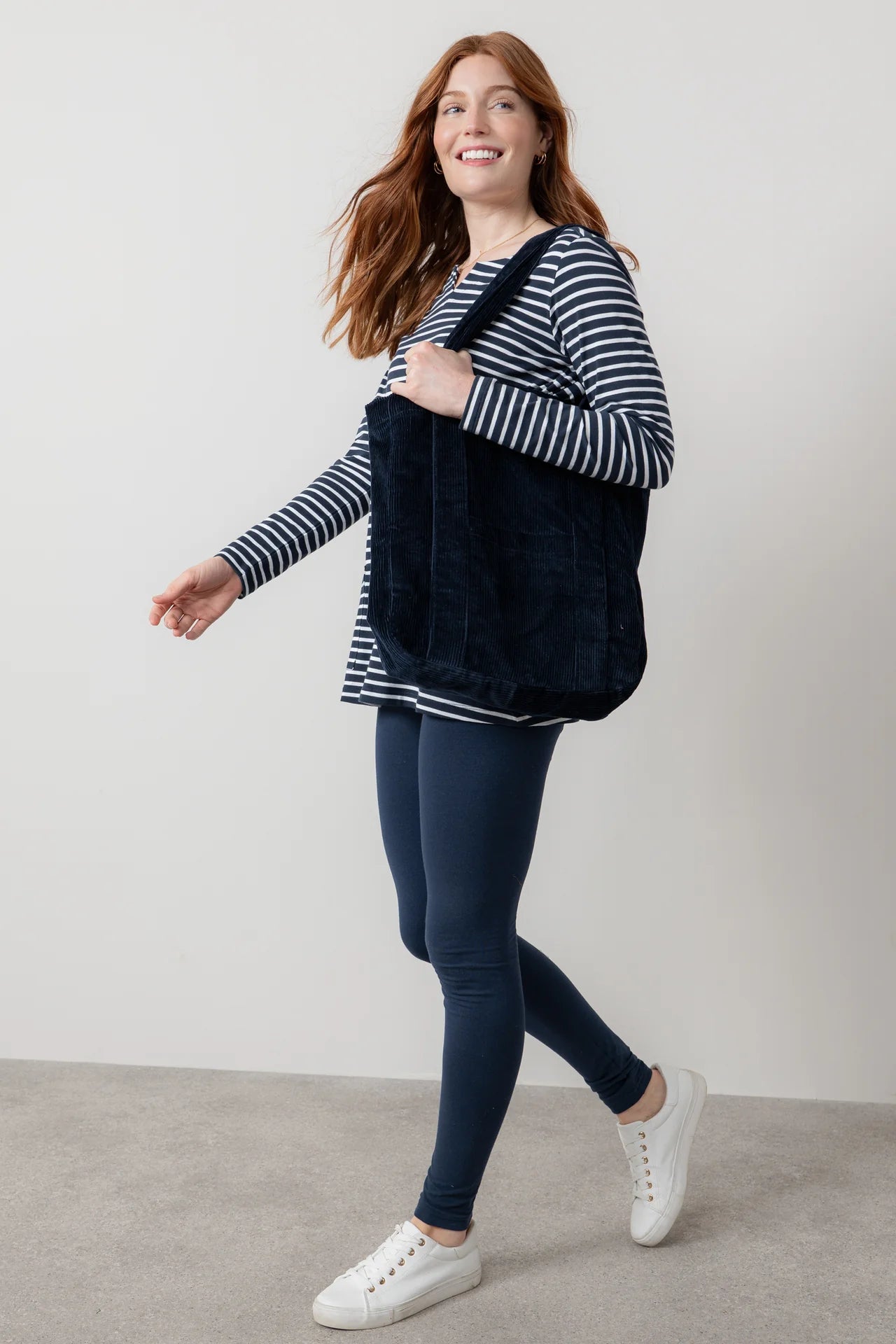 Lily & MeLily And Me Cord Shopper Bag Plain - Blue Water Clothing