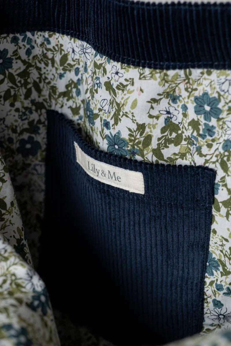 Lily & MeLily And Me Cord Shopper Bag Plain - Blue Water Clothing
