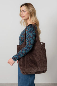 Lily & MeLily And Me Cord Shopper Bag Plain - Blue Water Clothing