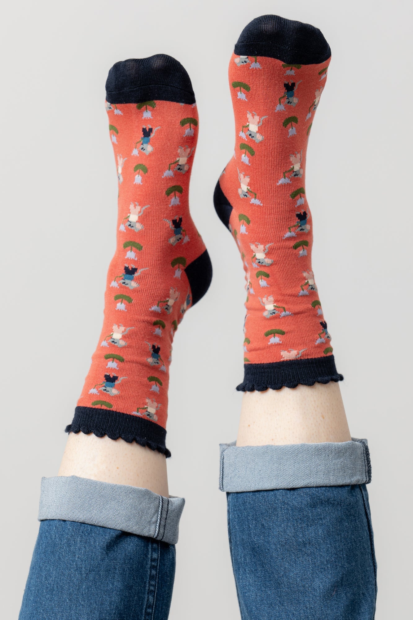 Lily & MeLily And Me Crafty Mouse SockAccessoriesRed - Blue Water Clothing
