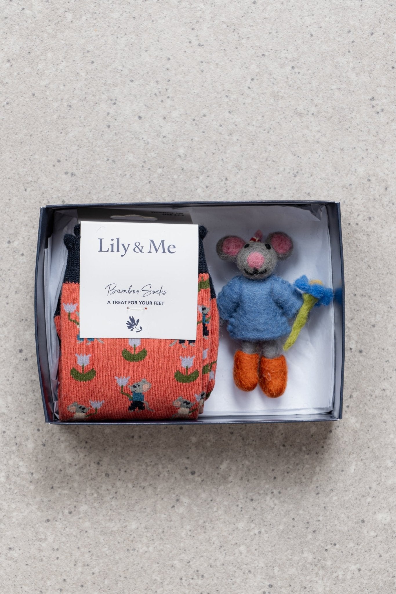 Lily & MeLily And Me Crafty Mouse Socks Gift BoxAccessoriesAssorted - Blue Water Clothing