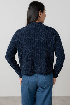 Lily & MeLily And Me Elspeth Jumper Fleck Knit NavyTopsNavy - Blue Water Clothing