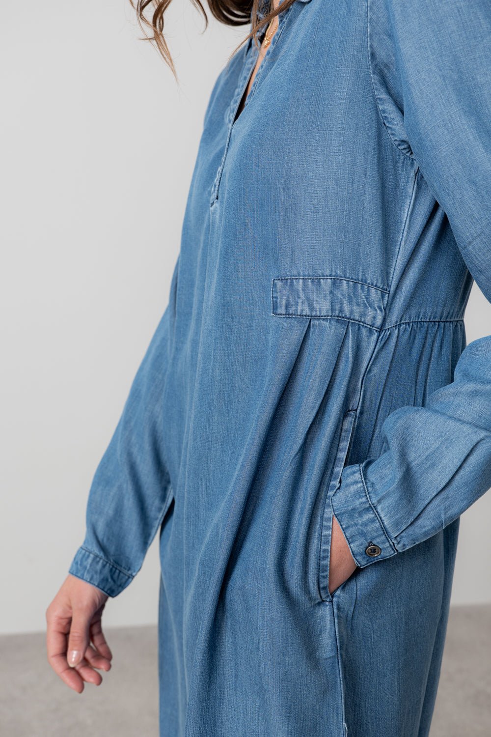 Lily & MeLily And Me Emma Dress Plain BlueClothingBlue - Blue Water Clothing