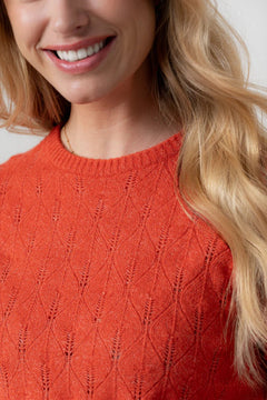 Lily & MeLily And Me Haresfield Jumper Plain RedTopsRed - Blue Water Clothing