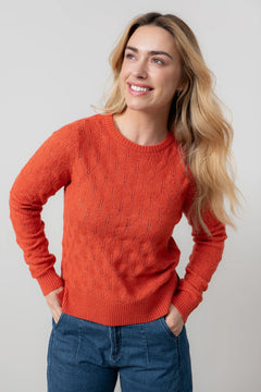 Lily & MeLily And Me Haresfield Jumper Plain RedTopsRed - Blue Water Clothing