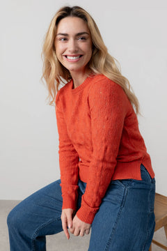 Lily & MeLily And Me Haresfield Jumper Plain RedTopsRed - Blue Water Clothing