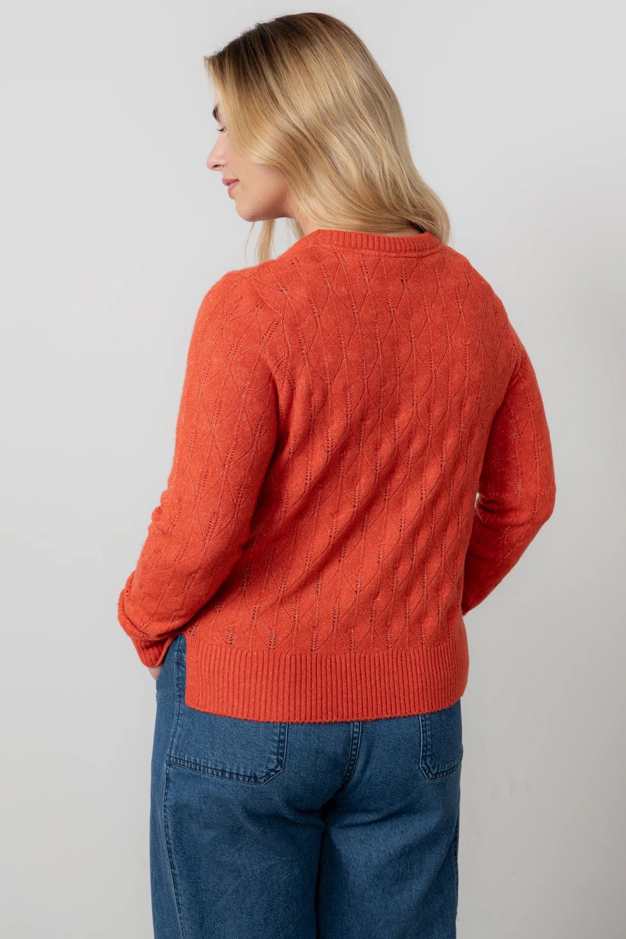 Lily & MeLily And Me Haresfield Jumper Plain RedTopsRed - Blue Water Clothing