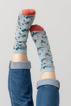 Lily & MeLily And Me King Fisher SockAccessoriesIce Blue - Blue Water Clothing