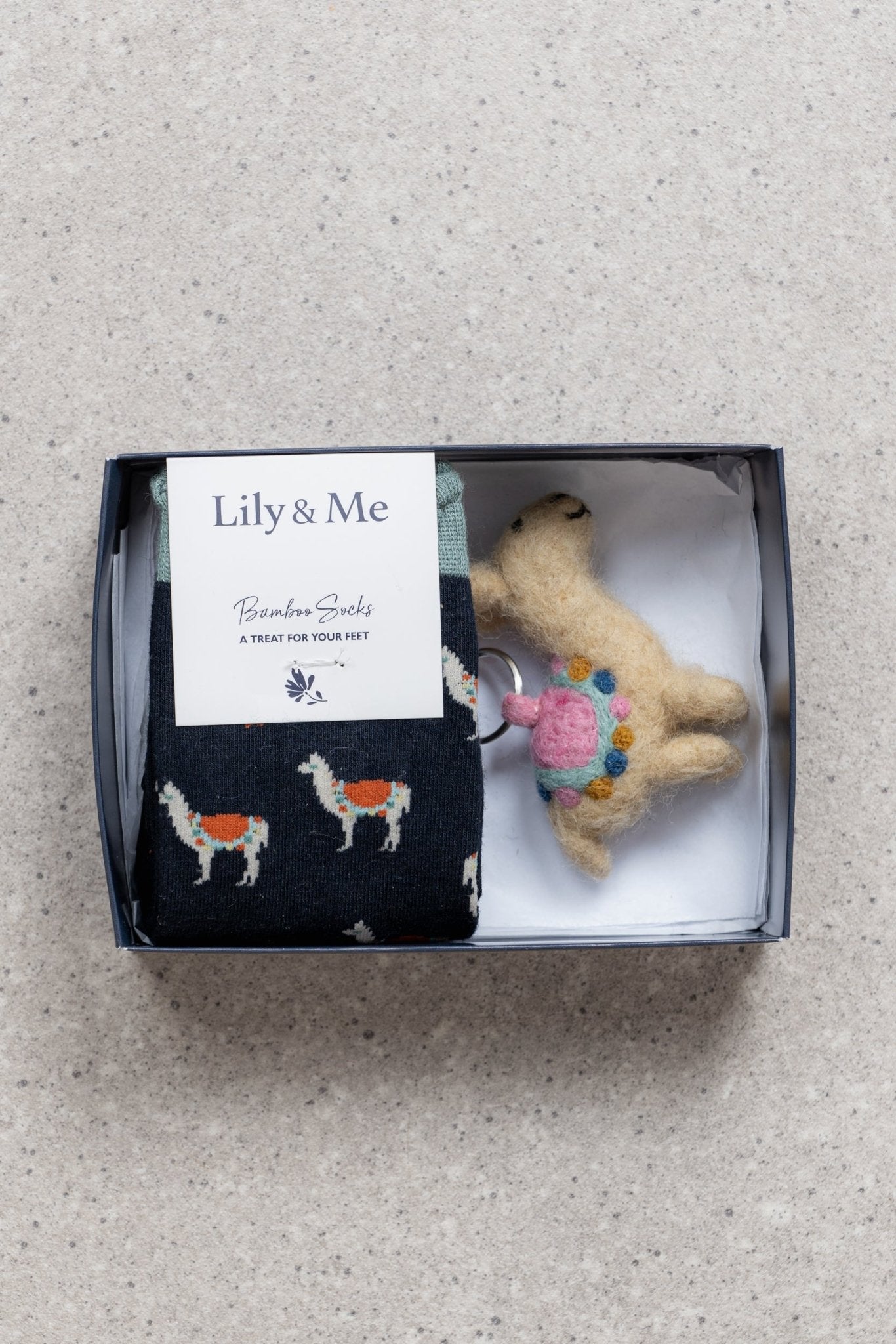Lily & MeLily And Me Laughing Socks Llama Gift BoxAccessoriesAssorted - Blue Water Clothing