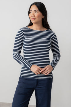 Lily & MeLily And Me Monica Top Navy StripeTopsNavy - Blue Water Clothing
