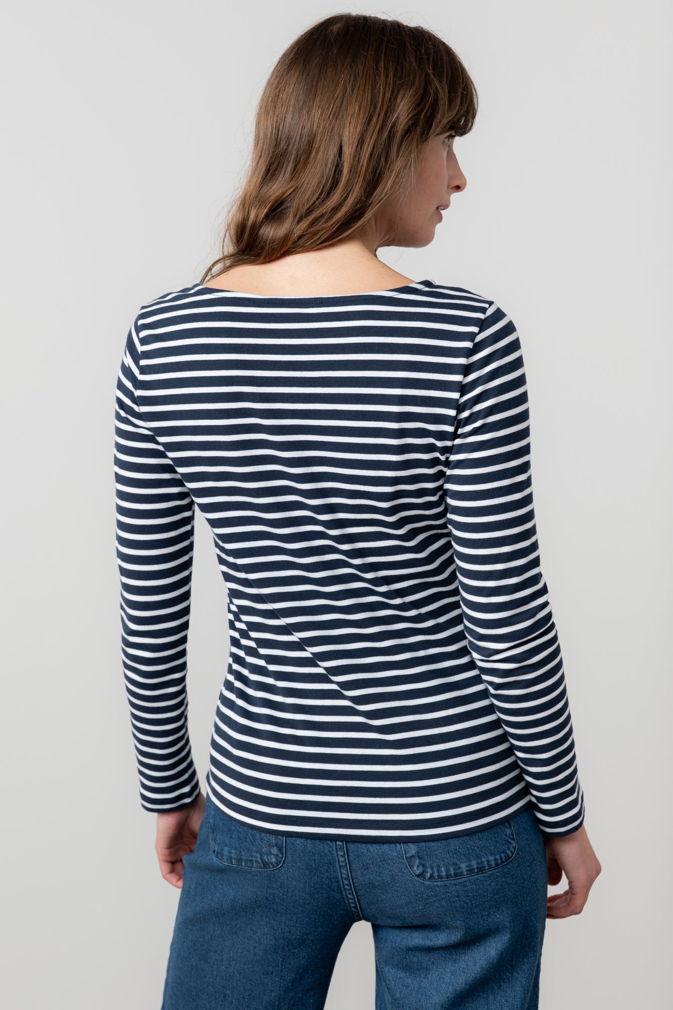 Lily & MeLily And Me Monica Top Navy StripeTopsNavy - Blue Water Clothing