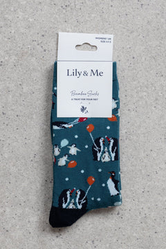Lily & MeLily And Me Penguin Pals Socks Gift BoxAccessoriesAssorted - Blue Water Clothing