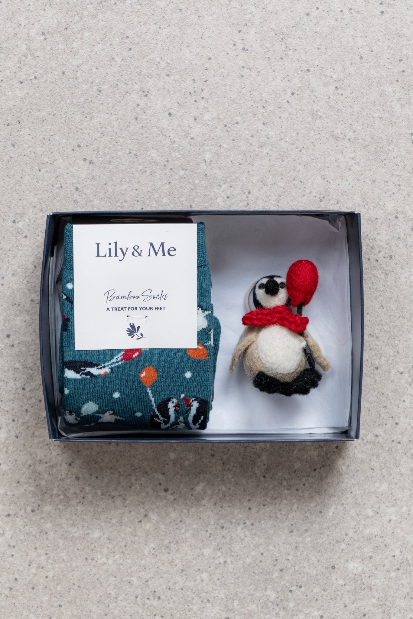 Lily & MeLily And Me Penguin Pals Socks Gift BoxAccessoriesAssorted - Blue Water Clothing