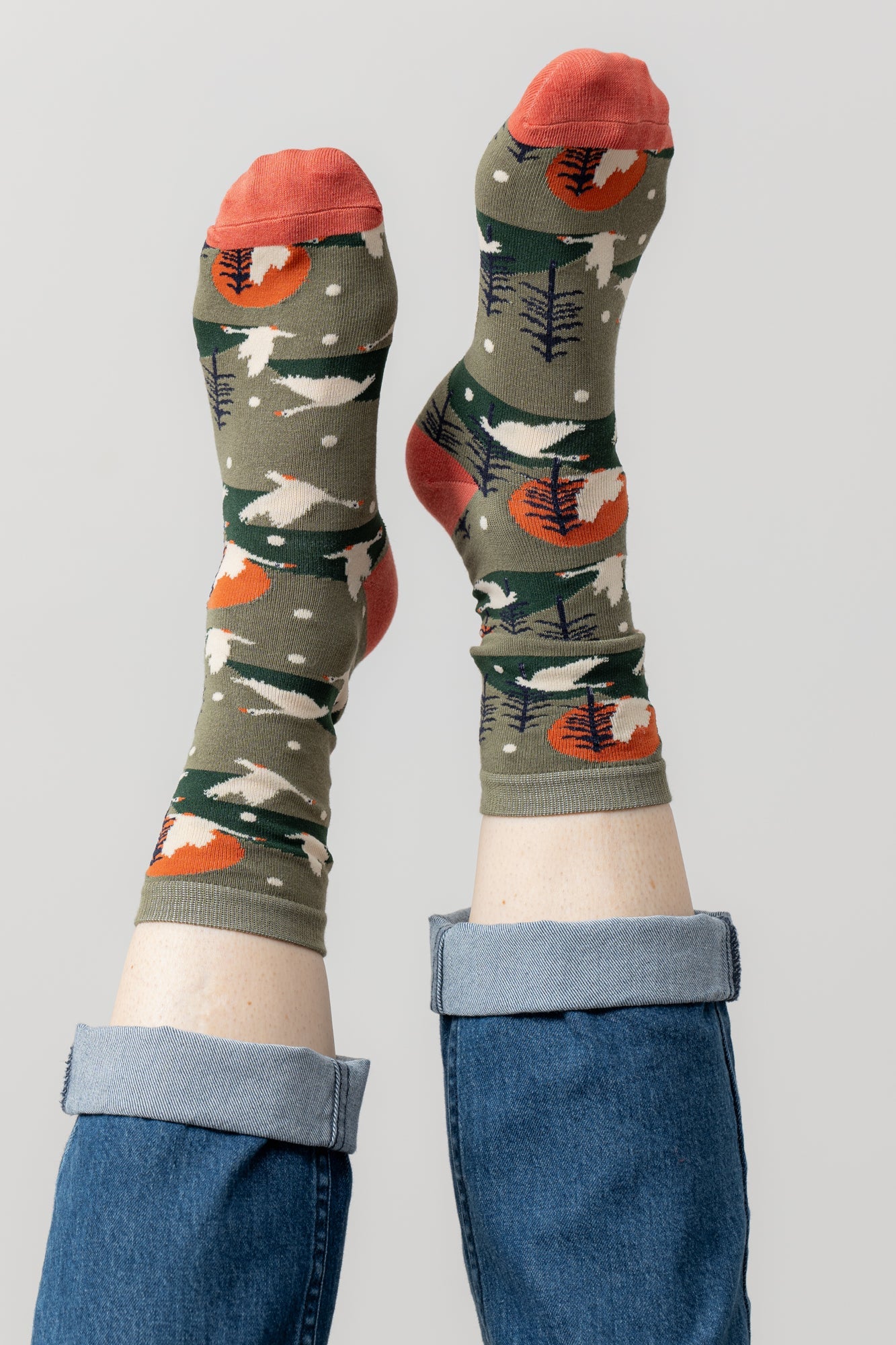 Lily & MeLily And Me Snow Goose SockAccessoriesMoss - Blue Water Clothing