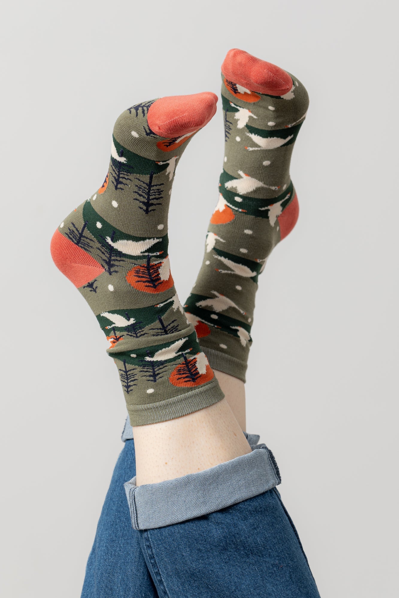 Lily & MeLily And Me Snow Goose SockAccessoriesMoss - Blue Water Clothing