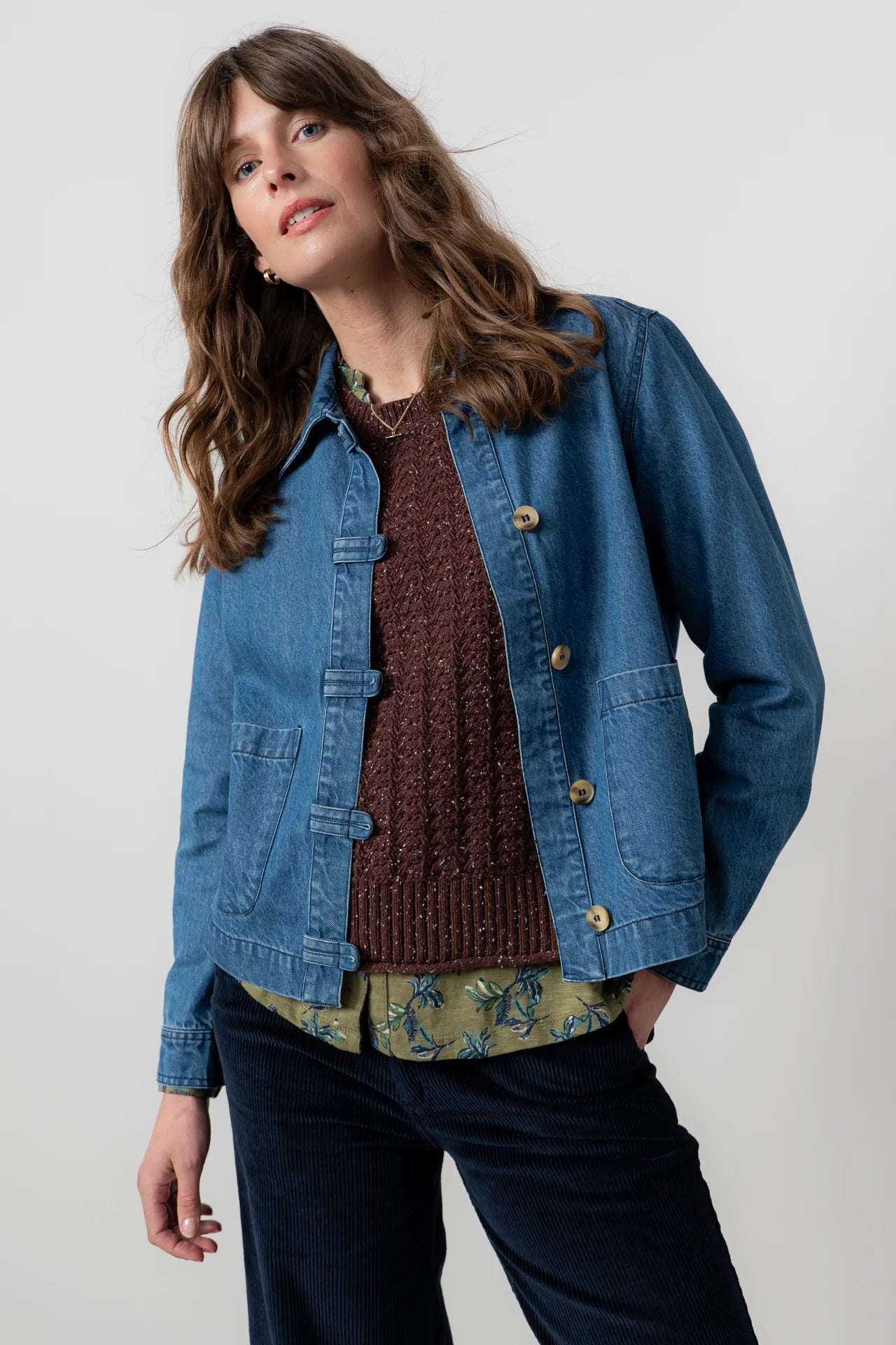 Lily & MeLily And Me Stratton Jacket Plain BlueCoats & JacketsBlue - Blue Water Clothing
