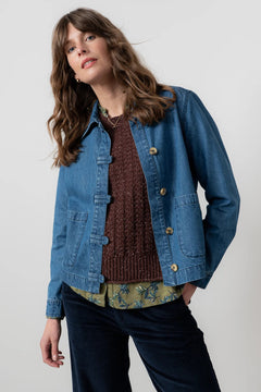 Lily & MeLily And Me Stratton Jacket Plain BlueCoats & JacketsBlue - Blue Water Clothing