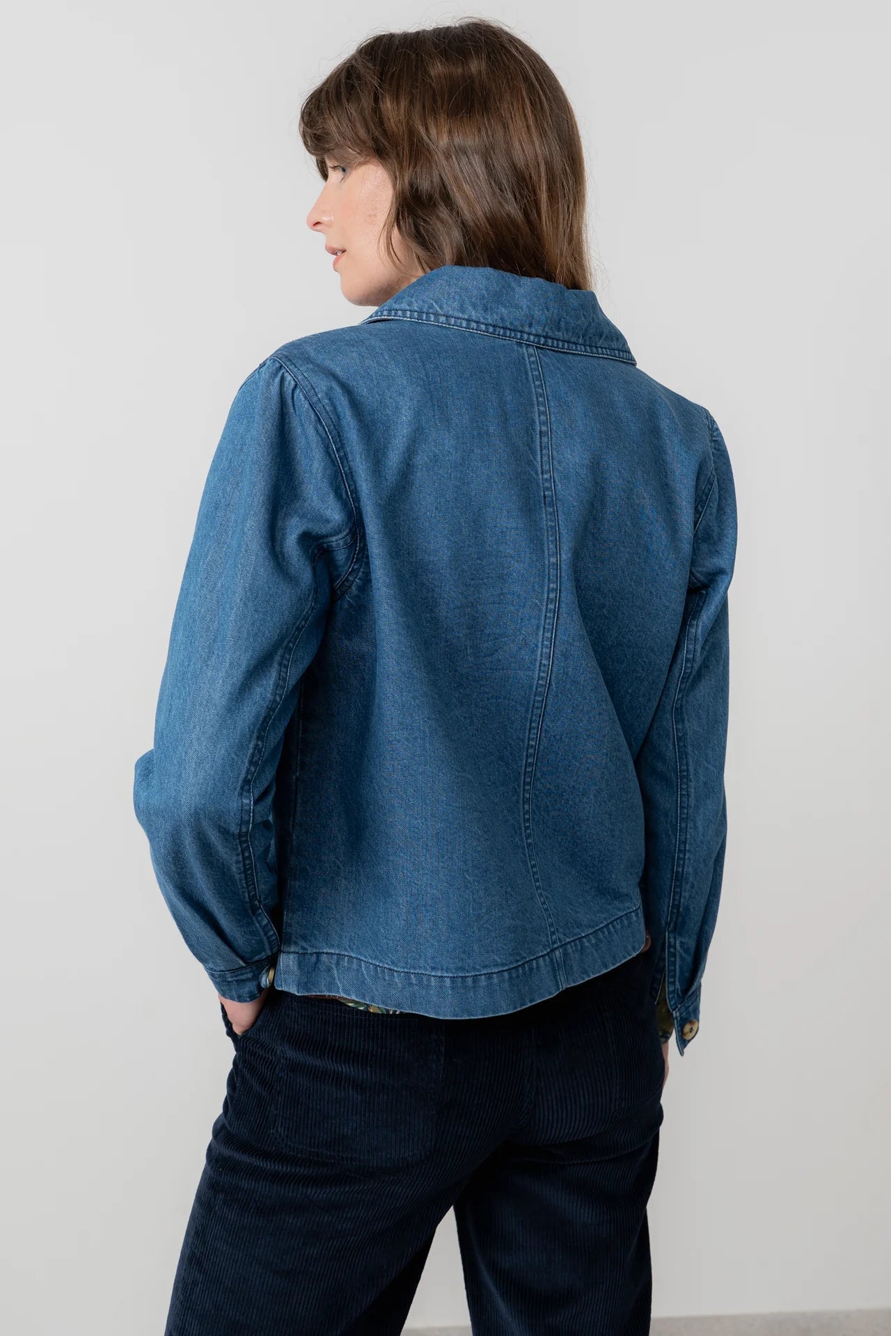 Lily & MeLily And Me Stratton Jacket Plain BlueCoats & JacketsBlue - Blue Water Clothing