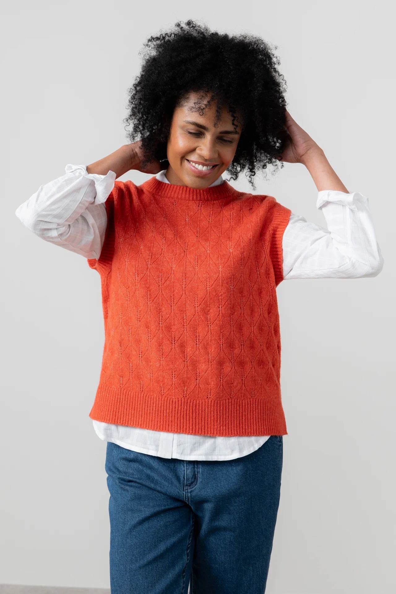 Lily & MeLily And Me Wallace Tank Plain RedTopsRed - Blue Water Clothing