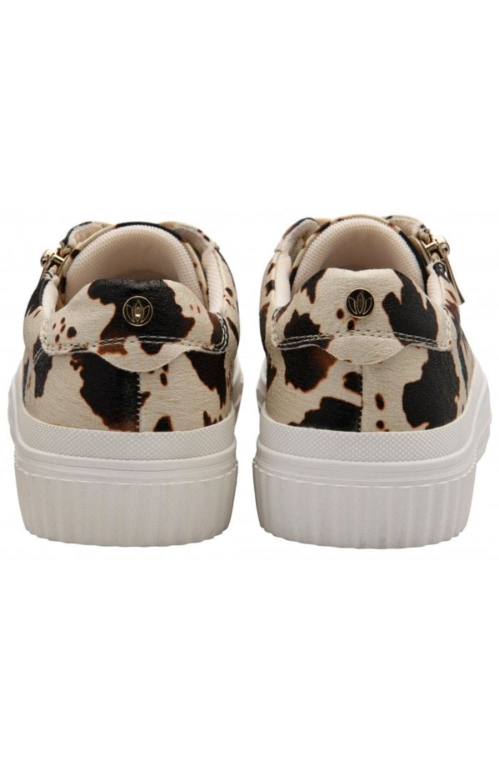 Lotus ShoesLotus Shoes Alexa Cow Print TrainersFootwearCow Print - Blue Water Clothing