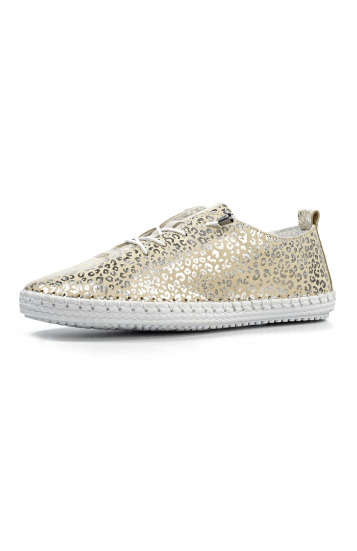 Lunar FootwearLunar Shoes Blade White Leather PlimsolesPlimsollsWhite - Blue Water Clothing
