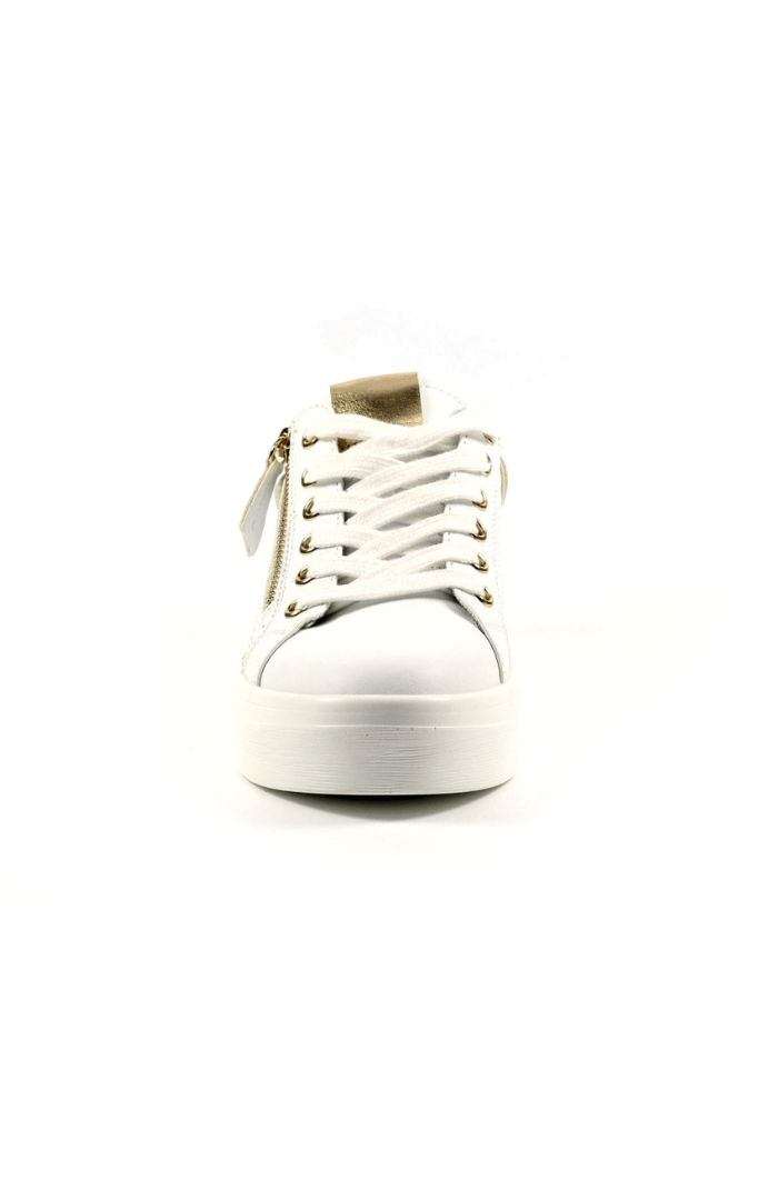 Lunar FootwearLunar Shoes Nia White TrainerTrainersWhite - Blue Water Clothing