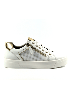 Lunar FootwearLunar Shoes Nia White TrainerTrainersWhite - Blue Water Clothing