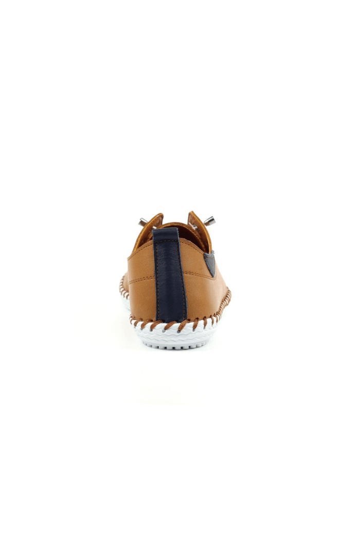 Lunar FootwearLunar Shoes St Ives Leather PlimsollPlimsollsTan - Blue Water Clothing