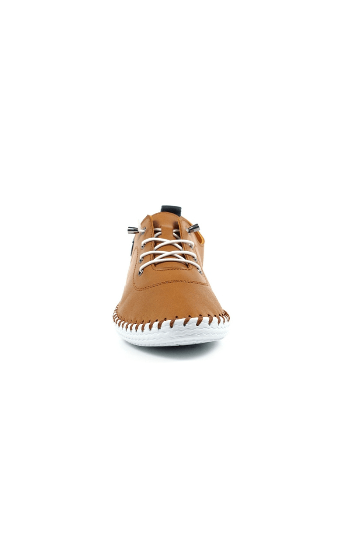 Lunar FootwearLunar Shoes St Ives Leather PlimsollPlimsollsTan - Blue Water Clothing