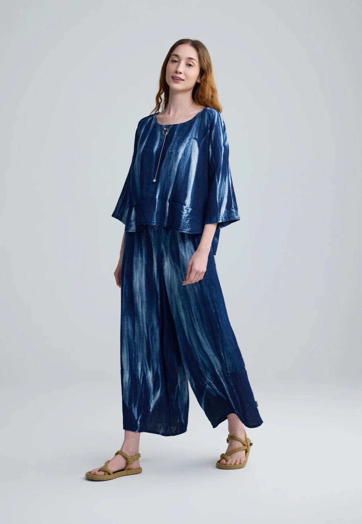 LuukaaLuukaa Avery Woven TopTopsCandy Sky - Blue Water Clothing