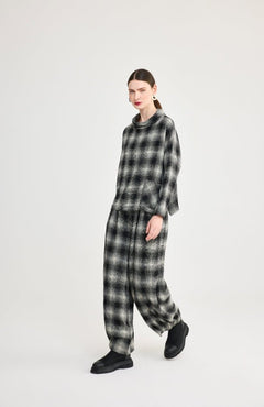 LuukaaLuukaa Bianca Woven BlouseBlouseBrown Plaid - Blue Water Clothing