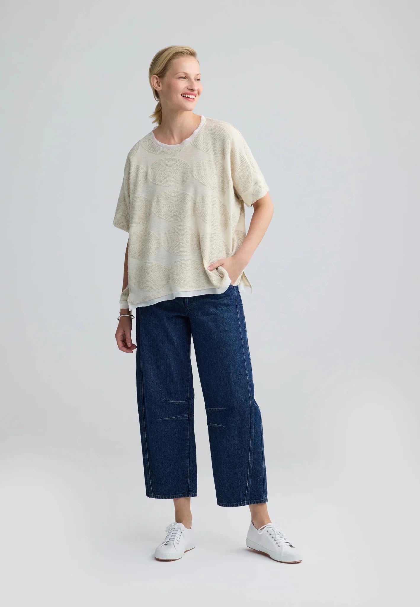 LuukaaLuukaa Blair Knitted blouseTopsNature - Blue Water Clothing