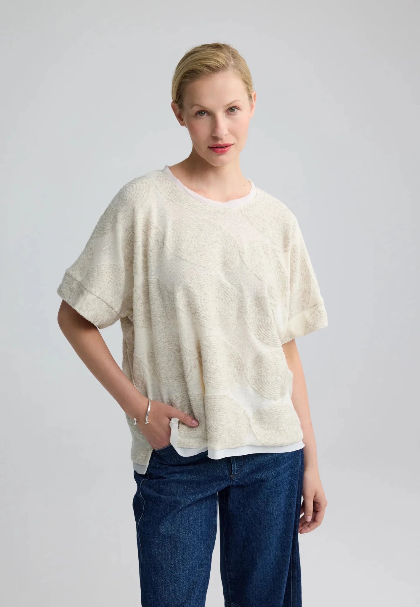 LuukaaLuukaa Blair Knitted blouseTopsNature - Blue Water Clothing