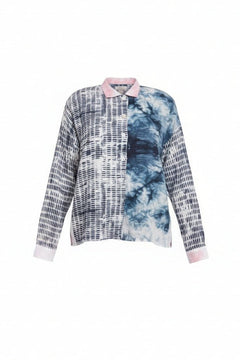 LuukaaLuukaa Dahlia Woven ShirtTopsSakura Print - Blue Water Clothing